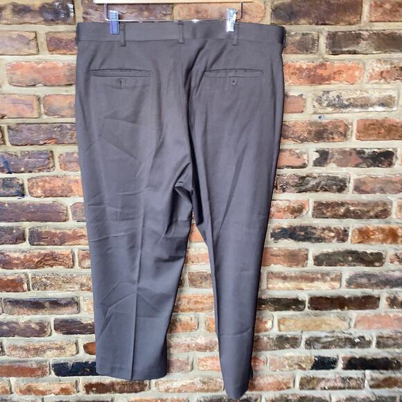 Axist Brown Flat Front Straight Leg Dress Pants Trousers Men's Size 36/26 * - Picture 4 of 6